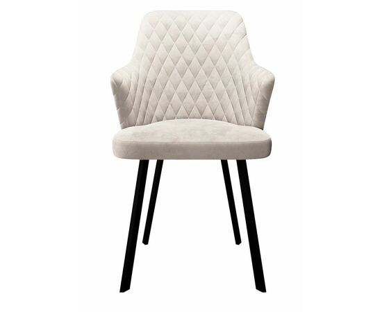 Стул DikLine 345 C103 крем, ножки черные, изображение 2 | Интернет магазин мебели и декора LifeDekor