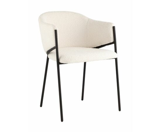 Стул Brace букле белый | Интернет магазин мебели и декора LifeDekor