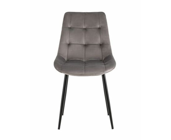 Стул Флекс New велюр светло-серый, изображение 2 | Интернет магазин мебели и декора LifeDekor