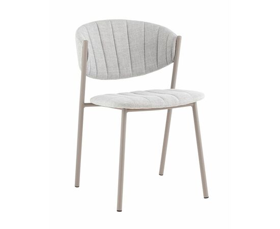 Стул Харпер ткань рогожка серо-голубой каркас серый матовый | Интернет магазин мебели и декора LifeDekor