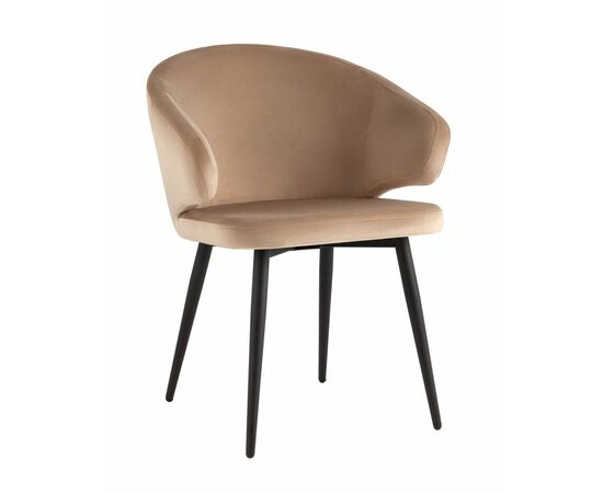 Стул с подлокотниками Codo велюр капучино | Интернет магазин мебели и декора LifeDekor