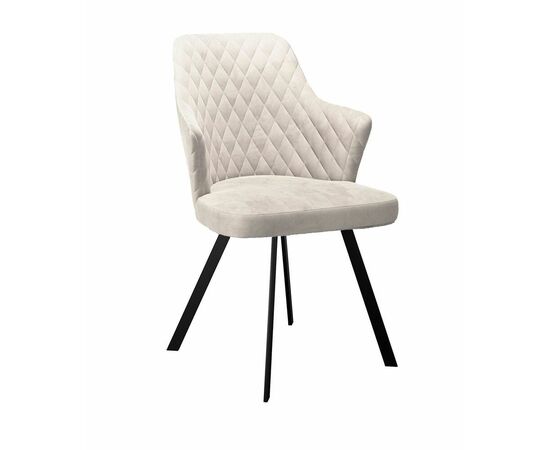 Стул DikLine 345 C103 крем, ножки черные | Интернет магазин мебели и декора LifeDekor
