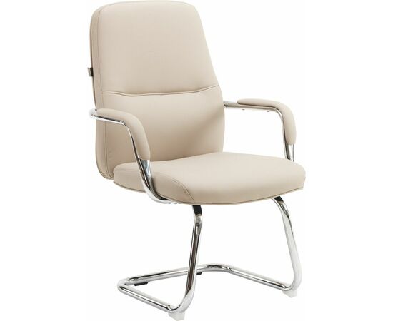 Кресло для посетителей Everprof Vesta CF Экокожа Бежевый | Интернет магазин мебели и декора LifeDekor