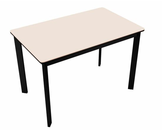 Стол DikLine LK110 Керамика Krater Perla (бежевый матовый) /подстолье черное/опоры черные, изображение 3 | Интернет магазин мебели и декора LifeDekor