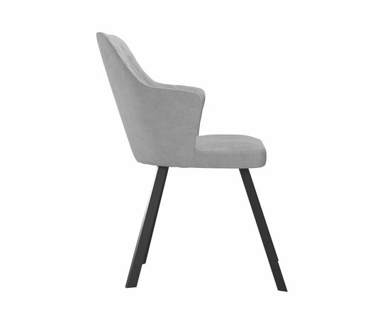 Стул DikLine 345 C56 серый, ножки черные, изображение 4 | Интернет магазин мебели и декора LifeDekor