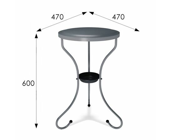 Столик журнальный SHT-CT10-1 графит, изображение 3 | Интернет магазин мебели и декора LifeDekor