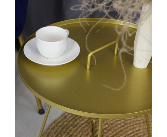 Столик журнальный SHT-CT42 античное золото, изображение 7 | Интернет магазин мебели и декора LifeDekor