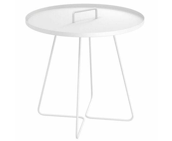 Столик журнальный SHT-CT42 белый муар | Интернет магазин мебели и декора LifeDekor