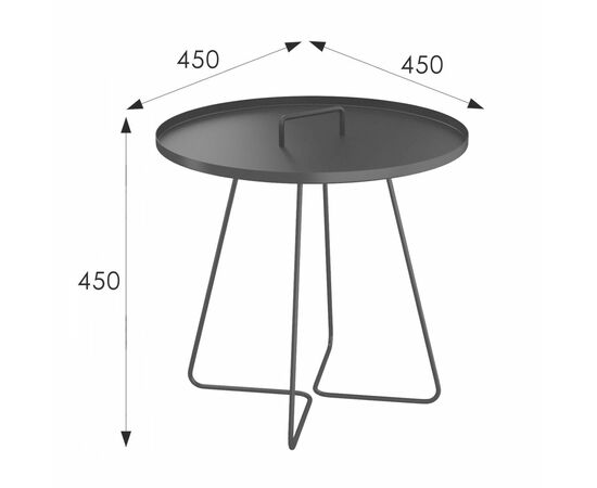 Столик журнальный SHT-CT42 черный муар, изображение 5 | Интернет магазин мебели и декора LifeDekor