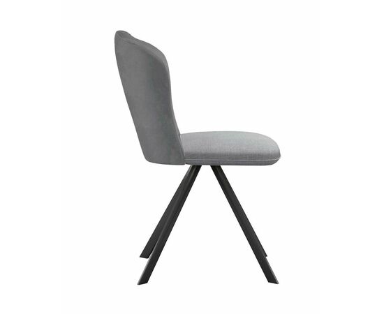 Стул DikLine 299 поворотный NS10 GREY/C50 светло-серый, ножки черные, изображение 3 | Интернет магазин мебели и декора LifeDekor