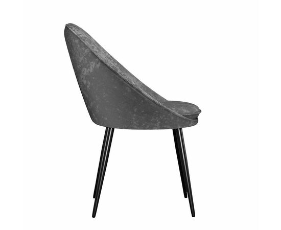 Стул DikLine 234 поворотный, M14 серый, ножки черные, изображение 3 | Интернет магазин мебели и декора LifeDekor