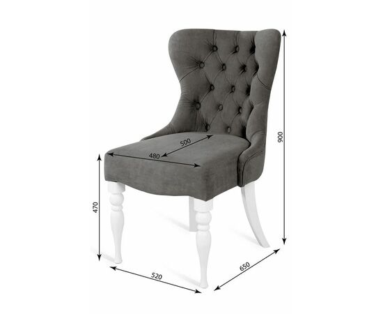 Кресло Вальс (темный тон / G09 - малахит), изображение 4 | Интернет магазин мебели и декора LifeDekor