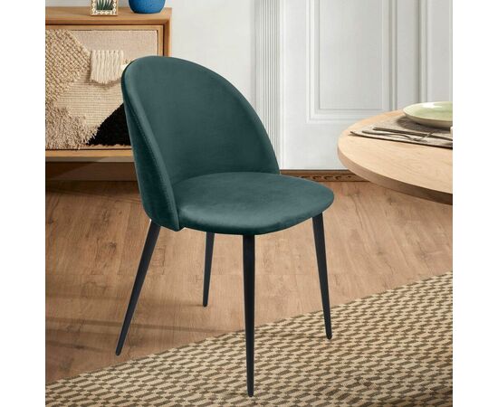 Стул Thomas, бархат зелёный 19, изображение 10 | Интернет магазин мебели и декора LifeDekor