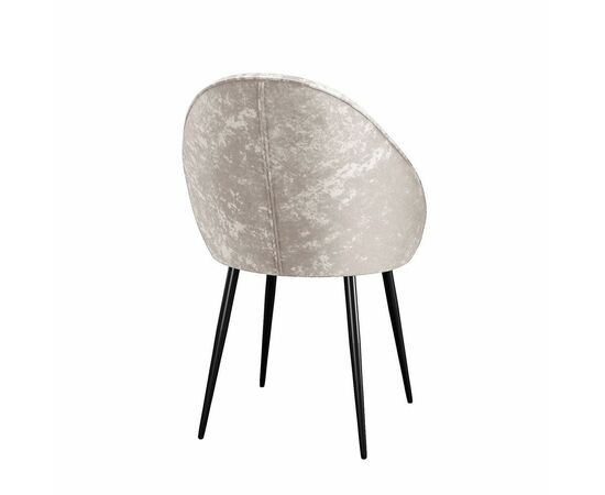 Стул DikLine 234 поворотный, M02 бежевый, ножки черные, изображение 4 | Интернет магазин мебели и декора LifeDekor