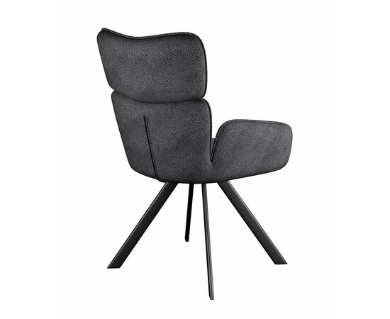 Стул DikLine 501 поворотный SB5 серый, ножки черные, изображение 3 | Интернет магазин мебели и декора LifeDekor