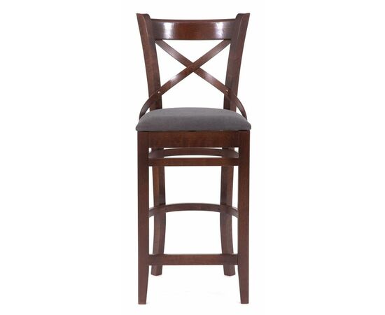Стул барный "Хью" (темный тон/темно-серый М07) | Интернет магазин мебели и декора LifeDekor