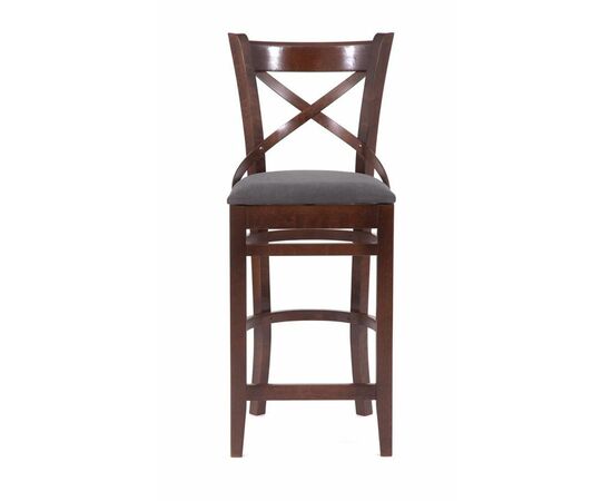 Стул барный "Хью" (темный тон/темно-серый М07), изображение 2 | Интернет магазин мебели и декора LifeDekor