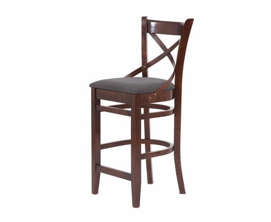 Стул барный "Хью" (темный тон/темно-серый М07), изображение 3 | Интернет магазин мебели и декора LifeDekor
