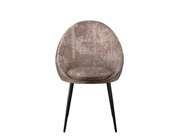 Стул DikLine 234 поворотный, M05 шоколад, ножки черные, изображение 2 | Интернет магазин мебели и декора LifeDekor