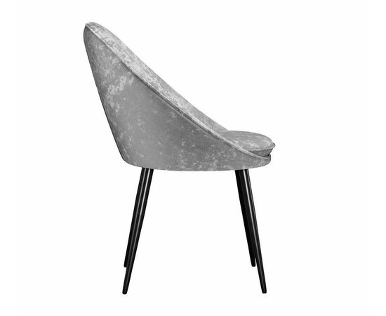 Стул DikLine 234 поворотный, M13 светло-серый, ножки черные, изображение 3 | Интернет магазин мебели и декора LifeDekor