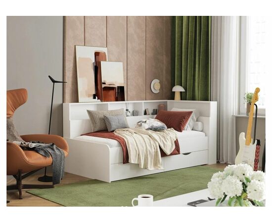 Кровать Амер 190х80 белая, изображение 2 | Интернет магазин мебели и декора LifeDekor