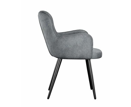 Стул DikLine 501 поворотный SB5 серый, ножки черные, изображение 6 | Интернет магазин мебели и декора LifeDekor