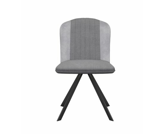 Стул DikLine 299 поворотный NS10 GREY/C50 светло-серый, ножки черные, изображение 2 | Интернет магазин мебели и декора LifeDekor