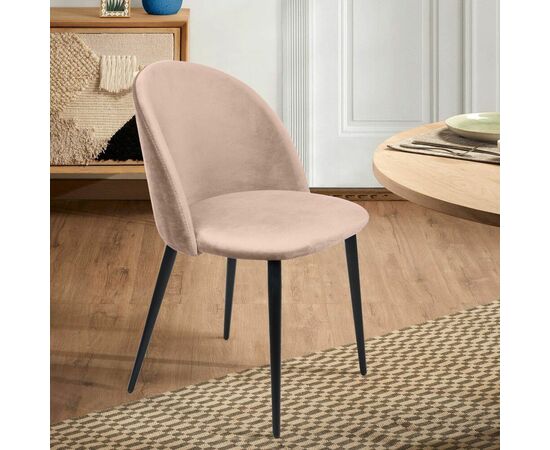 Стул Thomas, бархат бежевый 5, изображение 10 | Интернет магазин мебели и декора LifeDekor