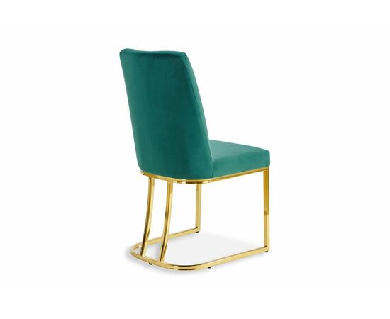 Стул обеденный Пресли DX-2055, 45х44х92, зеленый/золотой, изображение 3 | Интернет магазин мебели и декора LifeDekor