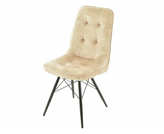 Стул «Бордо» Монолит беж, паук черный, изображение 2 | Интернет магазин мебели и декора LifeDekor