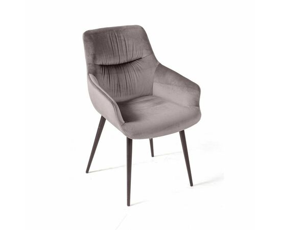 Стул Jordan, бархат светло-серый 26, опора конус | Интернет магазин мебели и декора LifeDekor