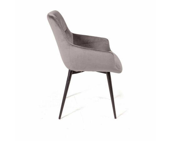 Стул Jordan, бархат светло-серый 26, опора конус, изображение 3 | Интернет магазин мебели и декора LifeDekor