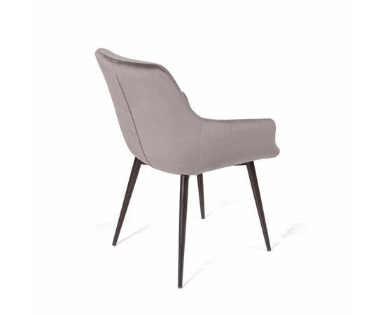 Стул Jordan, бархат светло-серый 26, опора конус, изображение 4 | Интернет магазин мебели и декора LifeDekor