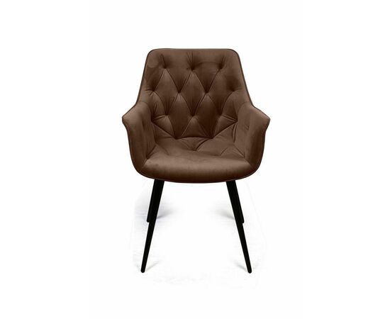 Стул Archi поворотный 90 градусов, функция возврата, антишум, бархат коричневый 12, опора конус, изображение 2 | Интернет магазин мебели и декора LifeDekor