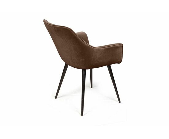 Стул Archi поворотный 90 градусов, функция возврата, антишум, бархат коричневый 12, опора конус, изображение 4 | Интернет магазин мебели и декора LifeDekor