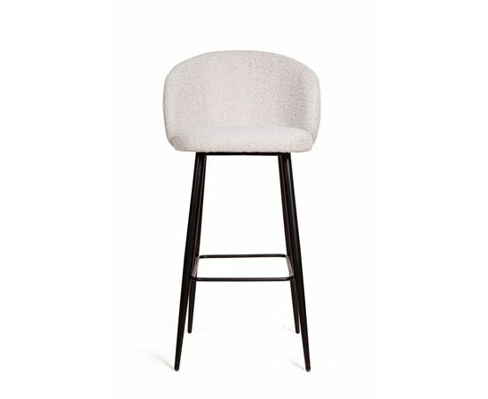 Стул полубарный Vito, букле белый / опора конус, изображение 2 | Интернет магазин мебели и декора LifeDekor