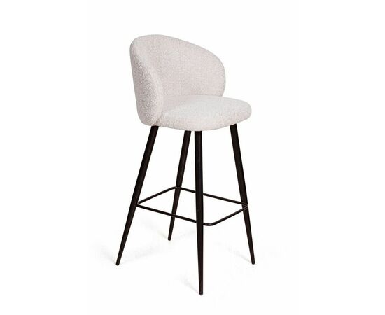 Стул полубарный Vito, букле белый / опора конус, изображение 4 | Интернет магазин мебели и декора LifeDekor