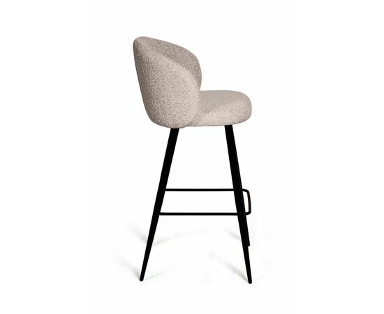 Стул полубарный Vito, букле бежевый / опора конус, изображение 3 | Интернет магазин мебели и декора LifeDekor