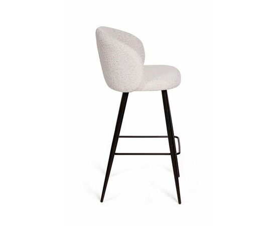 Стул полубарный Vito, букле белый / опора конус, изображение 3 | Интернет магазин мебели и декора LifeDekor