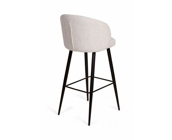 Стул полубарный Vito, букле белый / опора конус, изображение 5 | Интернет магазин мебели и декора LifeDekor