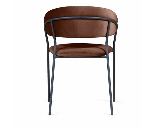 Стул Kelly с подлокотниками, бархат коричневый 12, изображение 5 | Интернет магазин мебели и декора LifeDekor