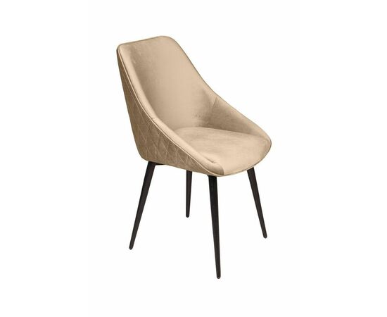 Стул Neo ромб, поворотный на 360 градусов, бархат бежевый 5 /опора конус | Интернет магазин мебели и декора LifeDekor