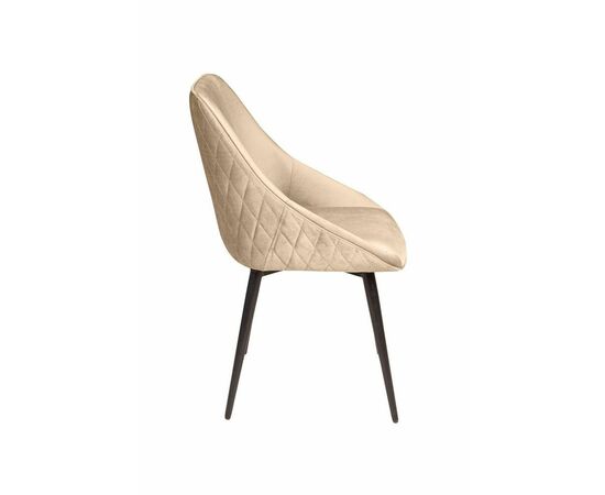 Стул Neo ромб, поворотный на 360 градусов, бархат бежевый 5 /опора конус, изображение 3 | Интернет магазин мебели и декора LifeDekor