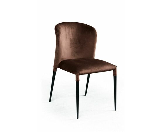 Стул Albert (Альберт), бархат коричневый 12 | Интернет магазин мебели и декора LifeDekor