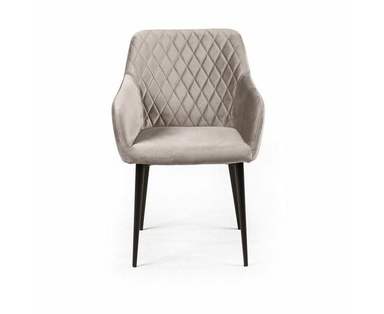 Стул Robert поворотный 90 градусов, функция возврата, антишум, бархат пепельно-бежевый 25, изображение 6 | Интернет магазин мебели и декора LifeDekor