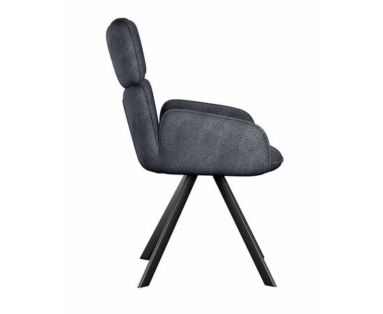 Стул DikLine 501 поворотный SB5 серый, ножки черные, изображение 2 | Интернет магазин мебели и декора LifeDekor