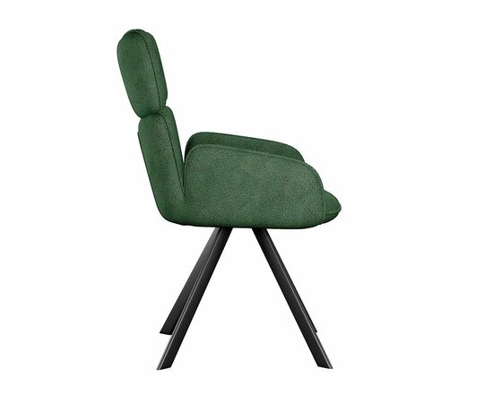Стул DikLine 501 поворотный SB1 зеленый, ножки черные, изображение 2 | Интернет магазин мебели и декора LifeDekor