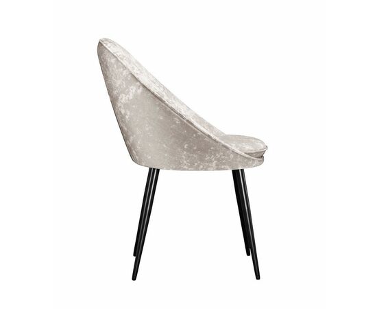 Стул DikLine 234 поворотный, M02 бежевый, ножки черные, изображение 3 | Интернет магазин мебели и декора LifeDekor