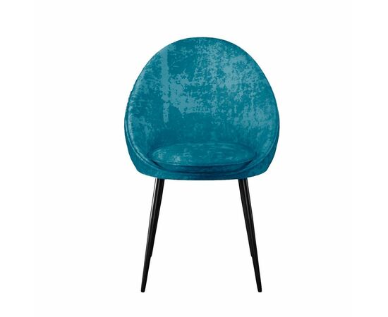 Стул DikLine 234 поворотный, M19 бирюза, ножки черные, изображение 2 | Интернет магазин мебели и декора LifeDekor