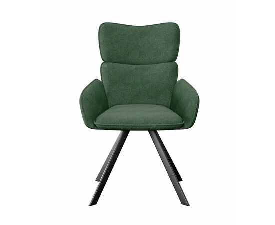 Стул DikLine 501 поворотный SB1 зеленый, ножки черные, изображение 4 | Интернет магазин мебели и декора LifeDekor